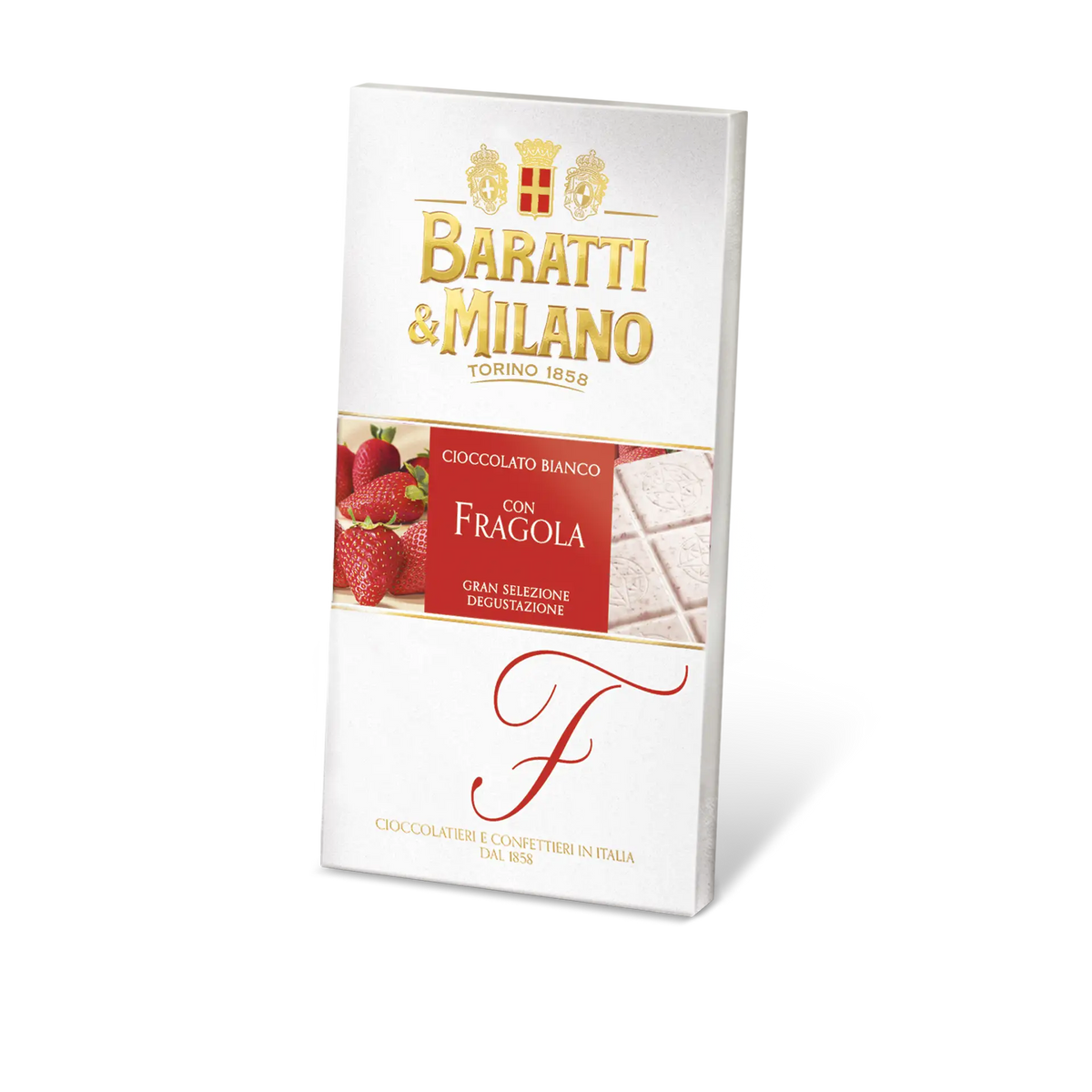 Tavoletta Cioccolato Bianco e Fragola 75g