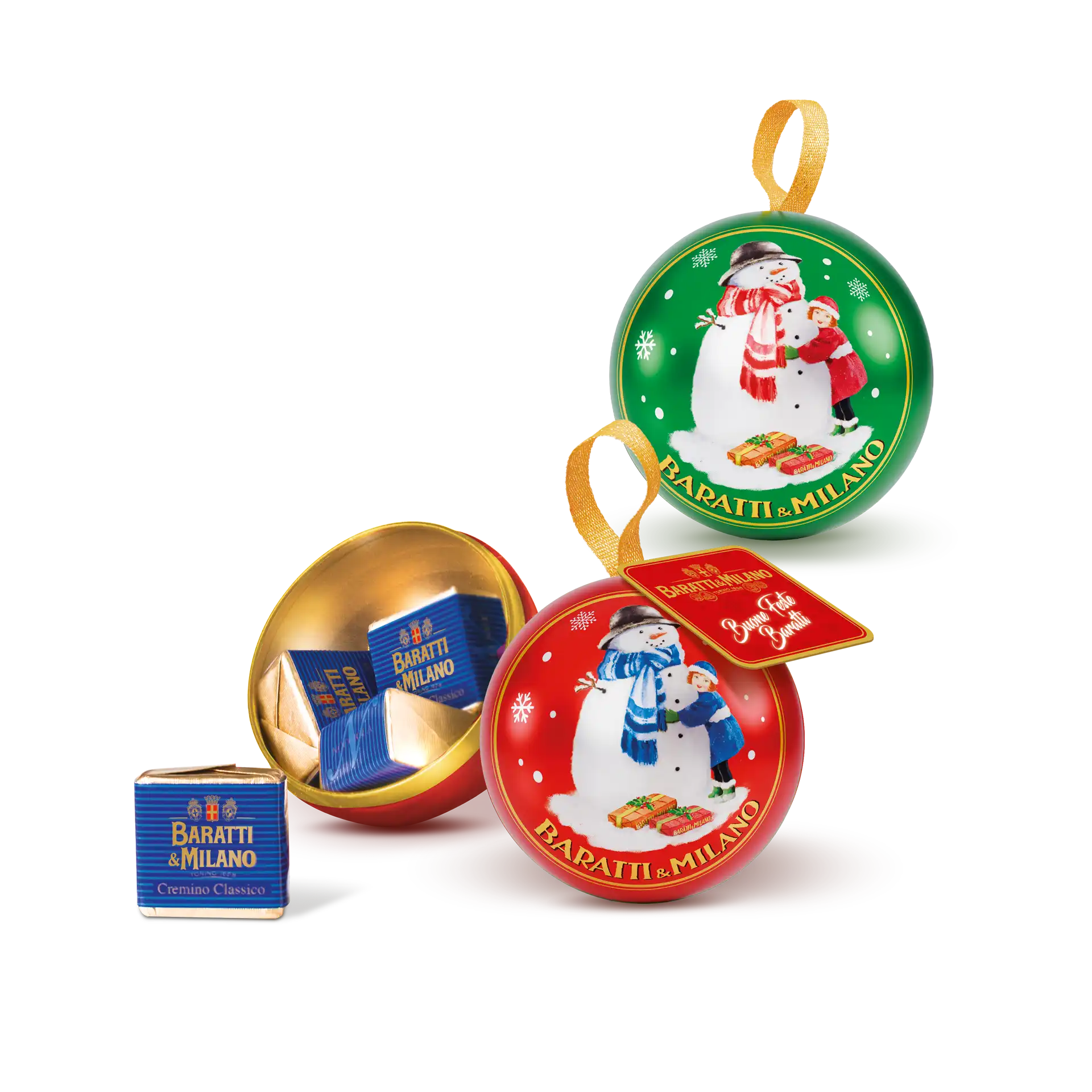 Palla Di Natale In Latta con Cremini 42G