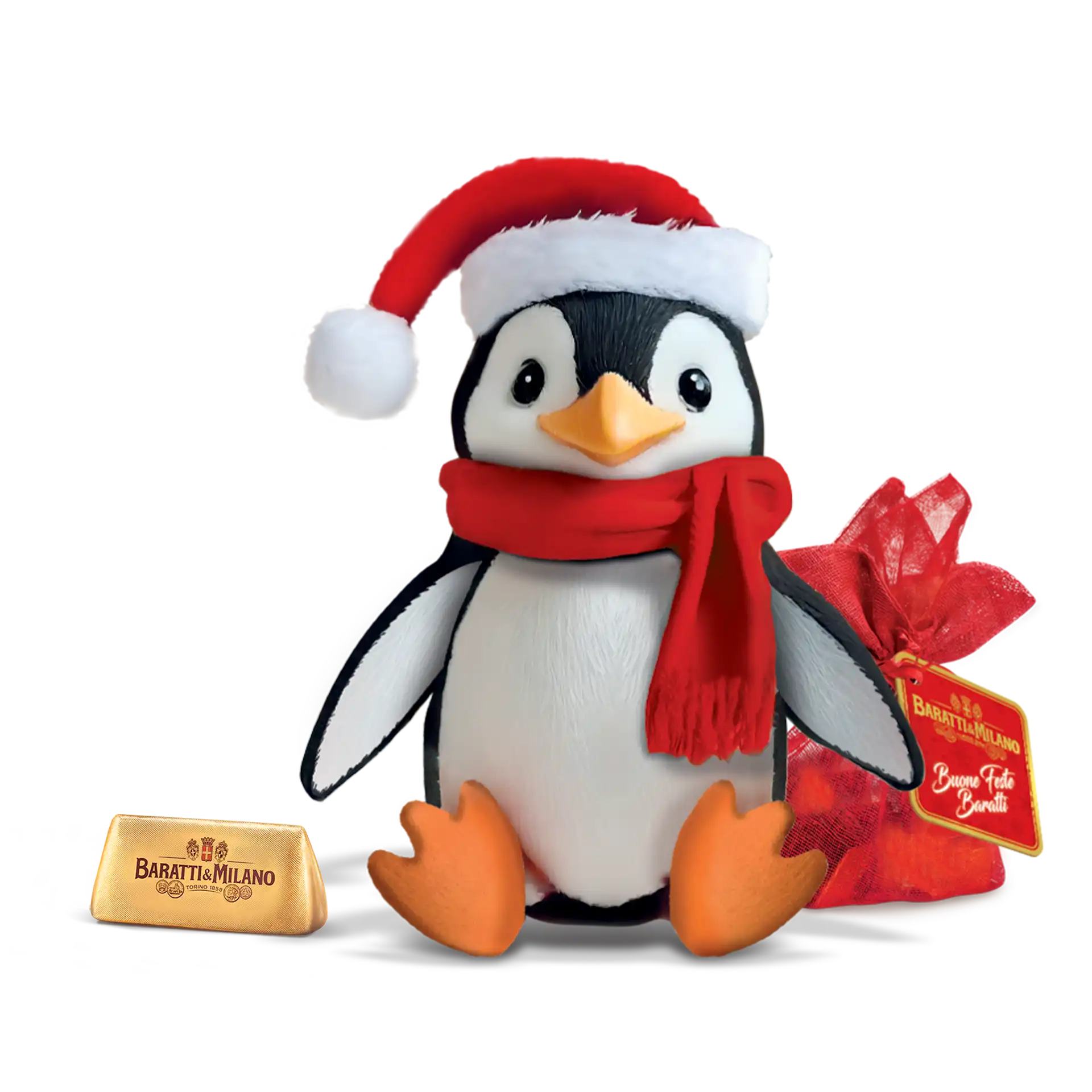 Pinguino Peluche con Gianduiotti 38g