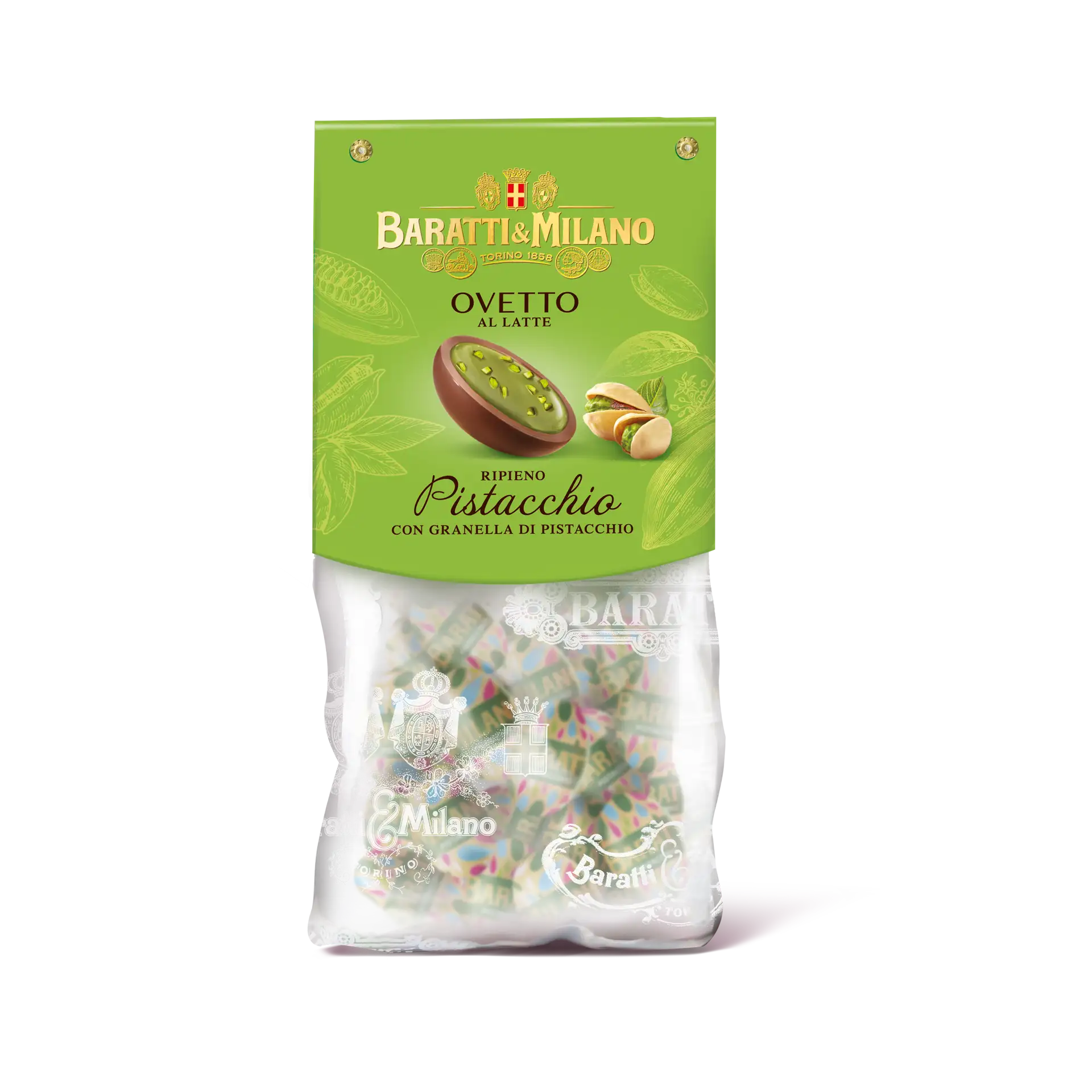 Sacchetto Ovetti Al Latte Ripieno Pistacchio 200g