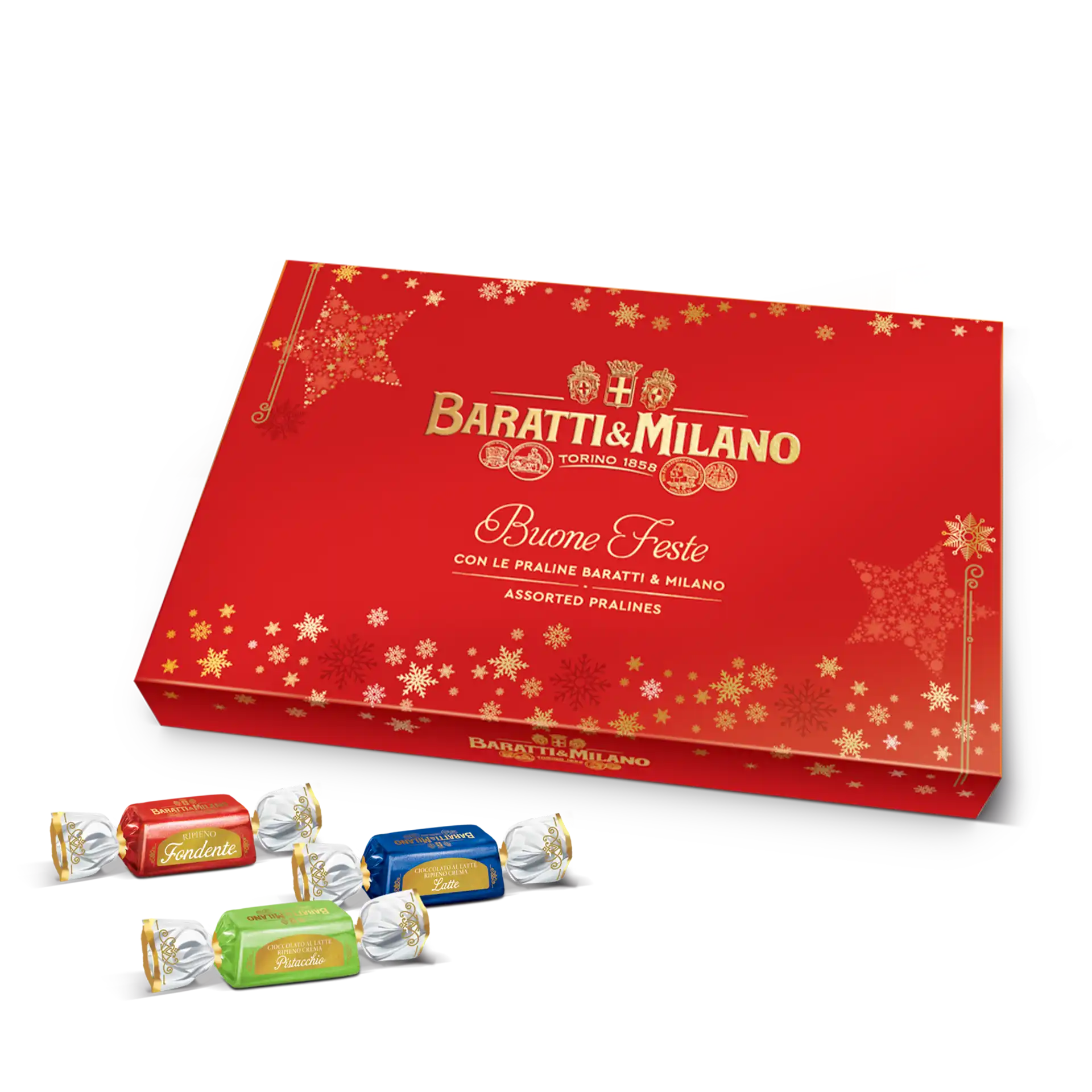 Gran Confezione Natale con Cioccolatini Ripieni Assortiti 330g