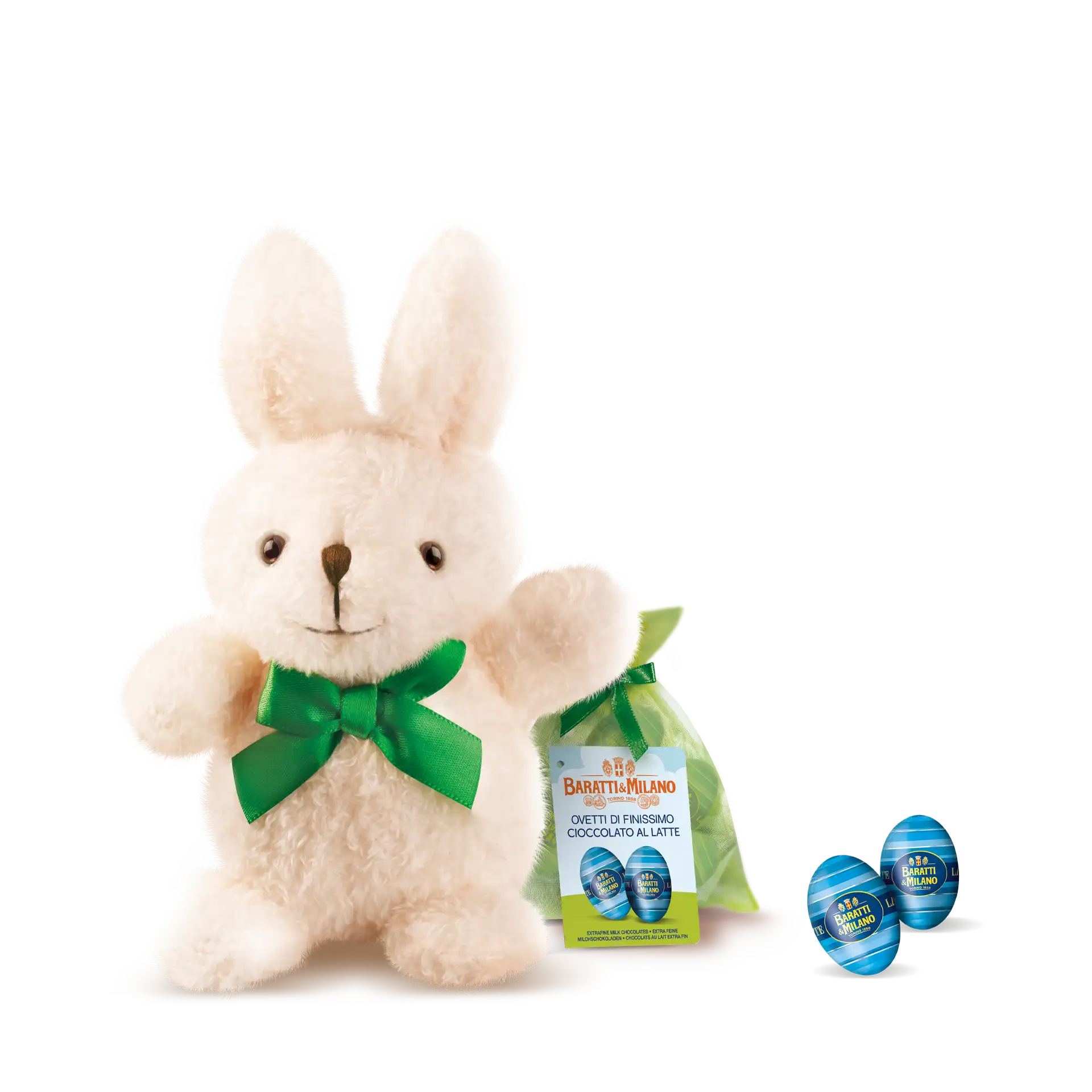 Teneri Coniglietti Peluche Con Ovetti Al Latte 35g